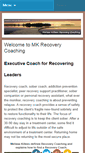 Mobile Screenshot of mkrecoverycoaching.com